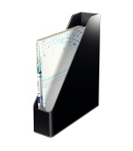 Stojan na časopisy dvoubarevný Leitz, černá, 4 ks