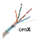 OPTIX FTP kabel (drát) Cat5e LSZH, 4páry bal.305m Premium AWG24 (0,51mm), oranžový