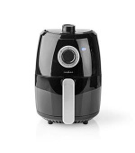 Nedis KAAF120FBK - Horkovzdušná Fritéza | 2.4 l | Časovač: 30 min | Analogový | Černá/Hliník