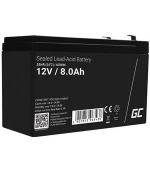 Green Cell AGM VRLA 12V 8Ah maintenance-free battery for the alarm system, cash register, toys
