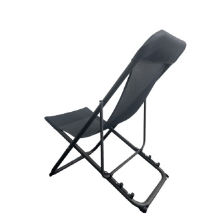 PLATINET KEMPINGOVÉ LEHÁTKO 52*77*90 cm ČERNÁ