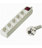 Prodlužovací přívod 230V, 7m,5 zásuvek + vypínač