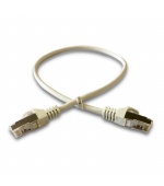 DATACOM Patch cord S/FTP CAT6A 0,5m šedý