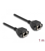 Delock Prodlužovací kabel RJ50 ze zásuvky na zásuvku, S/FTP, 1 m, černý