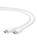 GEMBIRD CABLEXPERT Kabel HDMI-HDMI 3m, 2.0, M/M stíněný, zlacené kontakty, bílý