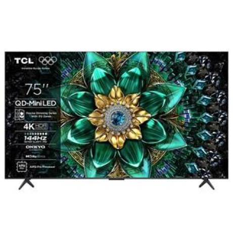 TCL 75Q6C SMART TV 75" QLED/4K UHD/Mini LED/144Hz/4xHDMI/USB/LAN/GoogleTV