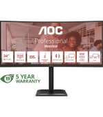 AOC/CU34E4CV/34"/VA/wQHD/120Hz/4ms/Černá/5R
