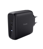 TRUST MAXO 65W 2P USB-C CHARGER BLK