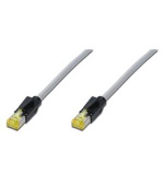 Digitus CAT 6A S-FTP patch cable, DRAKA UC 900 SS FRNC Cat 7,TM31, length 0.5 M, LSOH, AWG 27/7