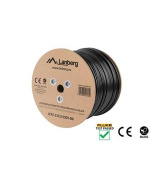 LANBERG LAN KABEL CAT.5E FTP 305M PEVNÝ VENKOVNÍ CU ČERNÝ FLUKE PŘEDÁN