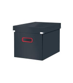 LEITZ Čtvercová krabice  Click&Store COSY, velikost L (A4), sametově šedá