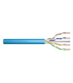 DIGITUS CAT 6A U-UTP installation cable, 500 MHz Dca (EN 50575), AWG 23/1, 500 m drum, sx, blue