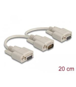 Delock Adapter VGA male > 2 x VGA female 20 cm
