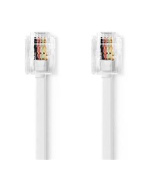 Nedis TCGL90200WT50 - Telekomunikační kabel | RJ11 Zástrčka - RJ11 Zástrčka |5 m | Bílá