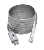Adaptér USB-A / RJ45, kompatibilní s Cisco, 250Kb/s (Samec/Samec), šedý kabel 1.83m