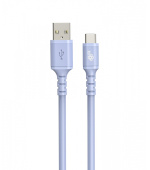 TB kabel USB-A - USB-C fialový 1m