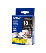 Brother - TZe-345, černá / bílá (18mm, laminovaná)