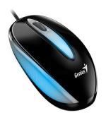 Genius DX-Mini / Myš, drátová, optická, 1000DPI, 3 tlačítka, USB, RGB LED, černá