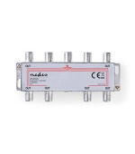 Nedis SSPL800ME - CATV F-Rozbočovač | Max. zisk 11 dB | 5–1 000 MHz | 8 Výstupů