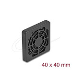 Delock Rošt ventilátoru s protiprachovým filtrem, rozměr 40 x 40 mm, černý