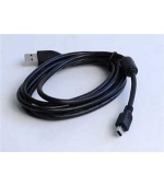 Kabel USB A-MINI 5PM 2.0 1,8m HQ s ferrit. jádrem