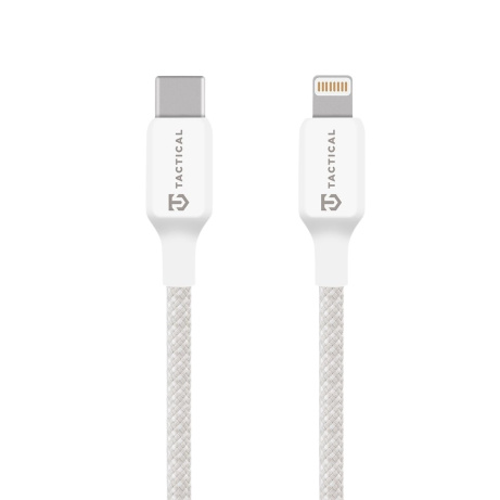 Tactical Stitch Thread Cable USB-C/Lightning 2m White