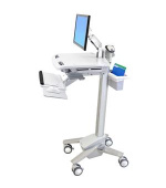 ERGOTRON StyleView® EMR Cart with LCD Arm, Pojízdný multifunkční stojan na NTB, LCD, klávesnici, myš