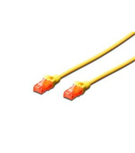 Digitus Ecoline Patch Cable, UTP, CAT 6e, AWG 26/7, žlutý 0,5m, 1ks