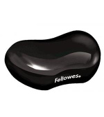 Fellowes podložka pod zápěstí CRYSTAL gelová černá