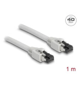 Delock Síťový kabel RJ45 Cat.8.1 S/FTP, délky 1 m, šedá