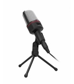 Stolní mikrofon C-TECH MIC-02, 3,5" stereo jack, 2.5m