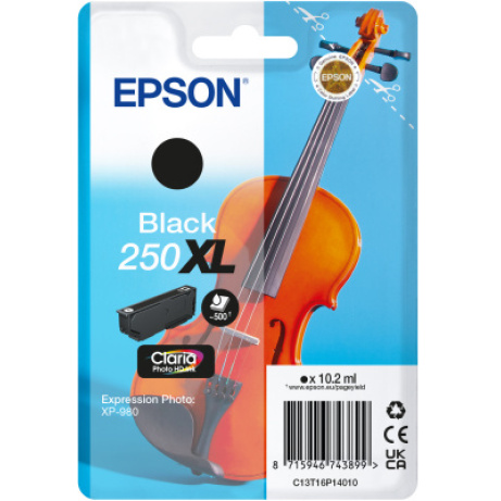 Epson Singlepack Black 250XL ink
