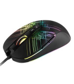 C-TECH herní myš Dusk (GM-27L), casual gaming, 3200 DPI, 5 RGB módů podsvícení, USB