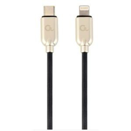 GEMBIRD USB Type-C na 8pinový nabíjecí a datový kabel, 1 m, černý