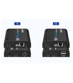 PremiumCord 4K@60Hz HDMI KVM extender s USB 2.0 na 120m přes LAN síť, over IP