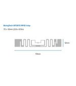 Zebra Label, Polypropylene, 76x25mm; Direct Thermal, POLYPRO 4000D, Permanent Adhesive, 19mm Core, Black Sensing Mark, RFID, 268/R