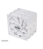 ventilátor Akasa - 12 cm VIPER S-flow 3ks W
