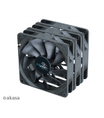ventilátor Akasa - 12 cm VIPER S-flow 3ks B