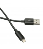 Kabel C-TECH USB 2.0 Lightning (IP5 a vyšší) nabíjecí a synchronizační kabel, 1m, černý