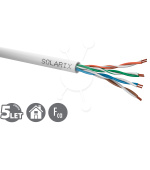 Kabel licna Solarix CAT5E UTP PVC šedý 305m/box SXKL-5E-UTP-PVC