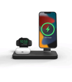 Mophie Snap+ 3v1 bezdr. nabíjecí stojan - černá