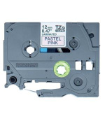 Brother - TZe-MQE31 pastelová růžová / černá (12mm, 4m)