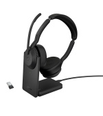 Jabra Evolve2 55/Stereo/ANC/USB/BT-USB/Bezdrát/MS/Stand/Černá