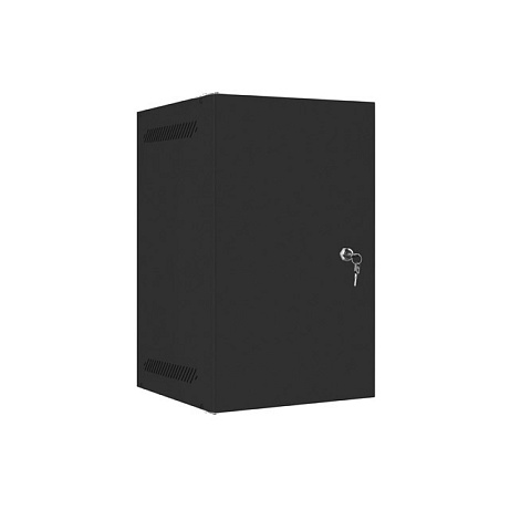 LANBERG RACKOVÁ SKŘÍŇ 10" PRO MONTÁŽ NA STĚNU 9U/280X310 PRO VLASTNÍ MONTÁŽ S KOVOVÝMI DVEŘMI ČERNÁ