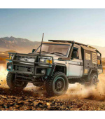 RC auto Land Cruiser TOYOTA Supertourer - stříbrná + náhradní akumulátor