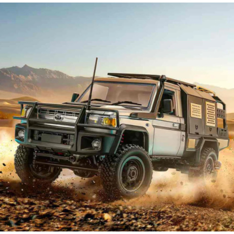 RC auto Land Cruiser TOYOTA Supertourer - stříbrná + náhradní akumulátor
