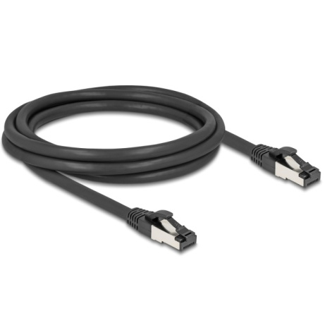 Delock Síťový kabel RJ45 Cat.8.1 S/FTP, délky 2 m, černá