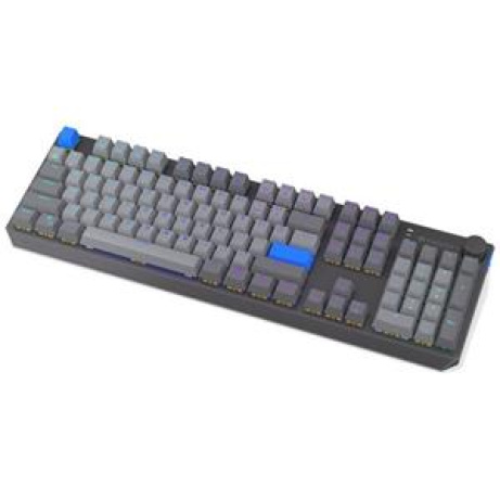 Endorfy Thock V2 Wireless US Klávesnice, herní, bezdrátová, mechanická, Endorfy Yellow,US layout,ARGB,hliníková,BT,2,4GHz USB,šedá