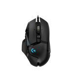 Logitech G502 HERO/Herní/Optická/Pro praváky/25 600 DPI/Drátová USB/Černá