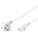 PremiumCord Kabel síťový 230V k počítači 1m bílý